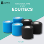 Preview: EquiTecs Functional Tape 4-Way 7,5cmx5m Set (Hellblau,Schwarz)