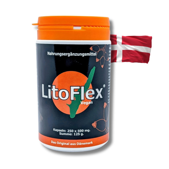 LitoFlex® Hagebuttenpulver Vegan, Kapseln, 250 Stk.