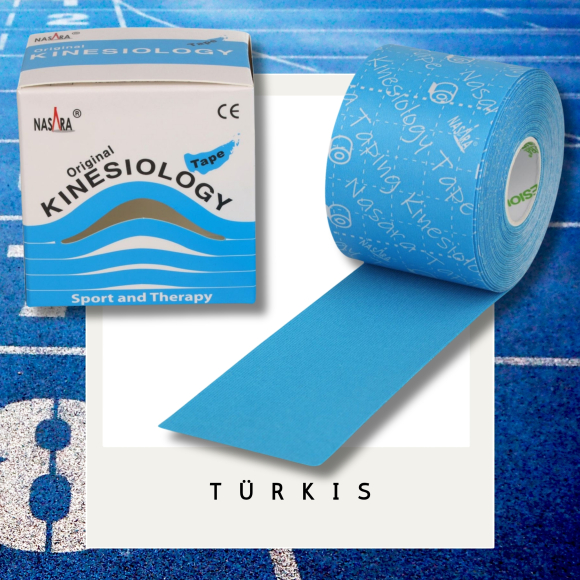 Preview: Nasara KINESIOLOGIE Tape 5 cmx5 m blau