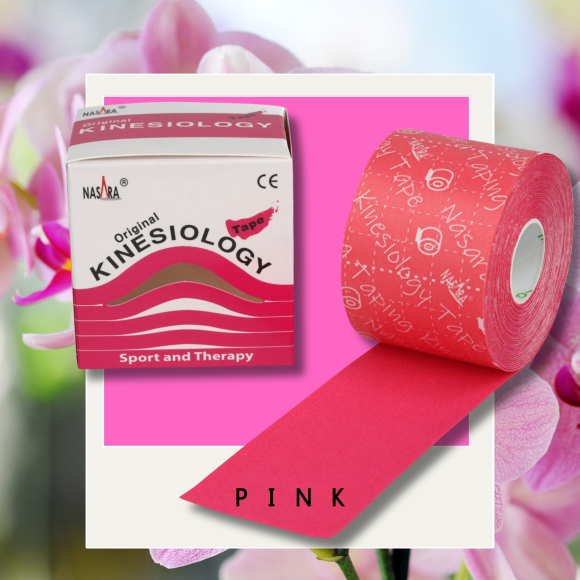 Preview: Nasara KINESIOLOGIE Tape 5 cmx5 m pink
