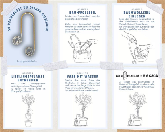 Preview: Gießhalm klein - Hellblau / Hellblau