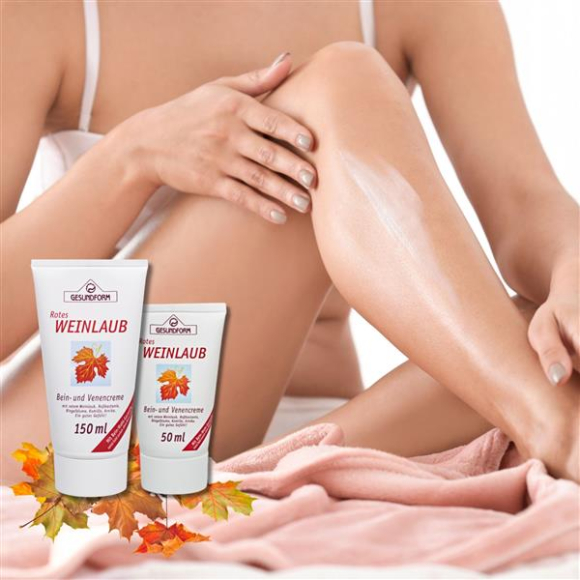 Preview: GESUNDFORM rotes Weinlaub Creme Reisegröße 50ml