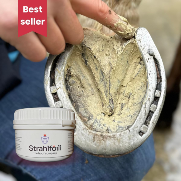 Preview: Strahlfoili – 1kg Hufpflege – zur Pflege bei Strahlfäule – für Hufstrahl, die Hufsohle & weiße Linie – unterstützend bei bakteriell belasteten Hufbereichen