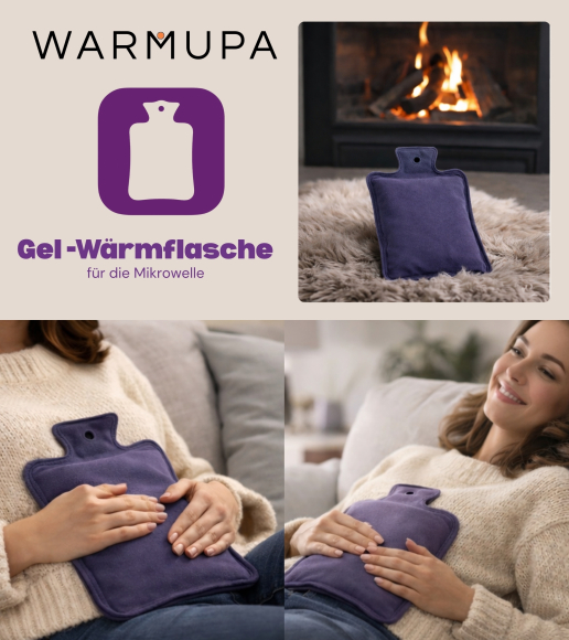 Preview: WARMUPA - Gel Wärmflasche für die Mikrowelle