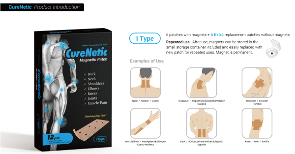 CureNetic kinesiologic magnetic plaster