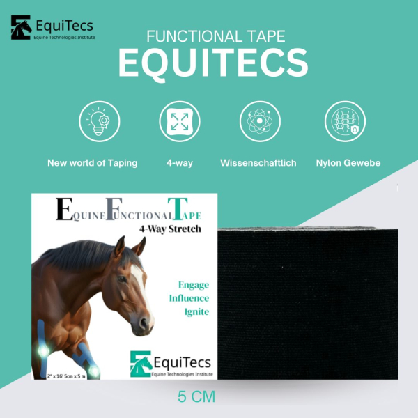 EquiTecs Functional Tape 4-Way 5cmx5m Schwarz