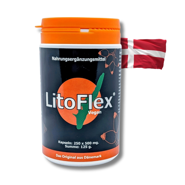 LitoFlex® Hagebuttenpulver Vegan, Kapseln, 250 Stk.