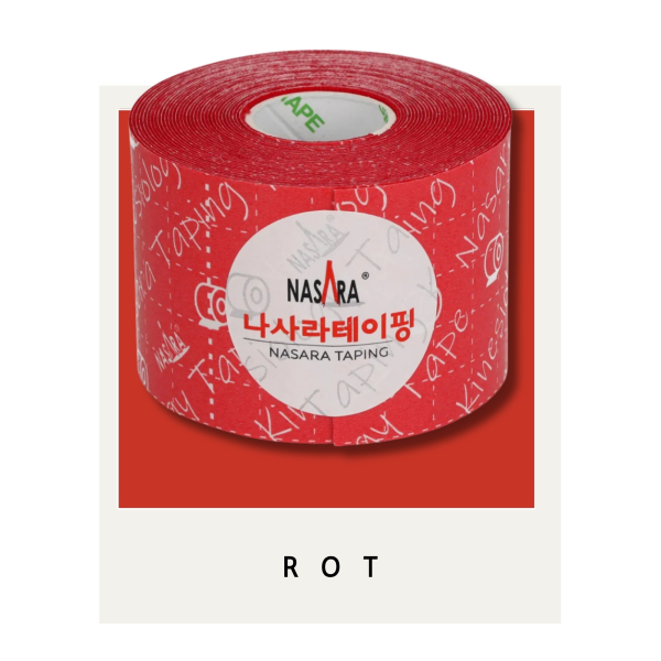 Nasara KINESIOLOGIE Tape 5 cmx5 m rot