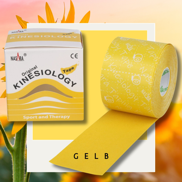 KINESIOLOGIE Tape 5 cmx5 m gelb