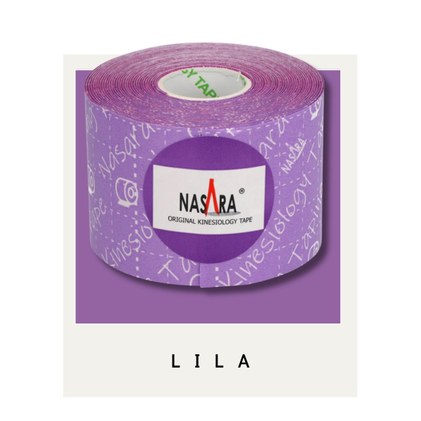 Nasara KINESIOLOGIE Tape 5 cmx5 m lila