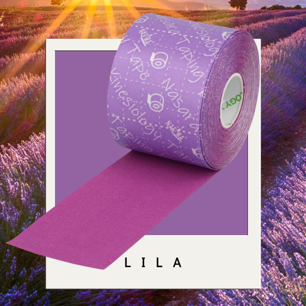 Nasara KINESIOLOGIE Tape 5 cmx5 m lila
