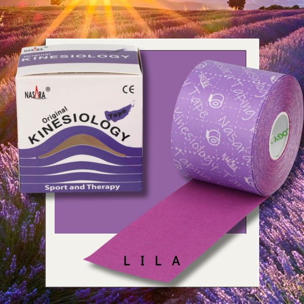 Nasara KINESIOLOGIE Tape 5 cmx5 m lila