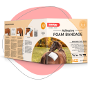 Snögg Animal Care Schaumstoff Polster Bandage Adhesive  22cm x 2m